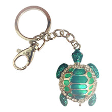 Load image into Gallery viewer, Turtle Keyring | Green Large Turtle Keychain Ocean Gift | Bag Chain | Bag Charm