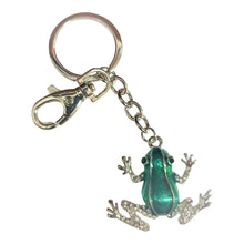 Load image into Gallery viewer, Green frog keyring green frog keychain green frog gifts 