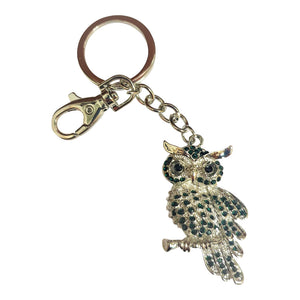 Owl Keyring Gift | Green Owl Bag Chain Keychain | Owl Lover Gifts | Wise Owl Wisdom