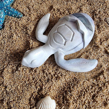 Load image into Gallery viewer, Turtle | Grey Blend | Recycled Plastic Turtle Gift | Hand Crafted Sea Turtle Holder FS