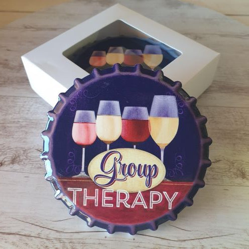 Wine - Group Therapy Wine Coasters - Bar Gifts - Coffee Table Gifts - Table Coasters