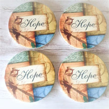Load image into Gallery viewer, Hope Saying Coasters | Beautiful Saying Family Table Coasters | Set Of 4 Boxed Gift