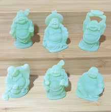 Load image into Gallery viewer, Buddha Ornaments Light Green Set Of Six | Abundance | Wealth | Good Health | Feng Shui Gift Set