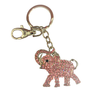 Elephant Keyring | Lucky Pink Elephant Bag Chain | Keychain | Gift Bag Gift