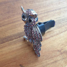 Load image into Gallery viewer, Owl Car Oil Diffusor | Bling Wise Pink Owl Car Diffusor | Essential Oil Diffusor