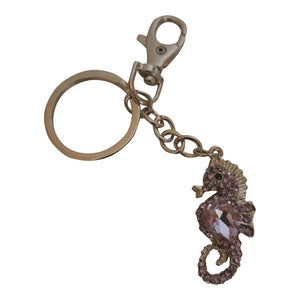 Seahorse Keyring | Beautiful Purple Seahorse Keychain Ocean Gift