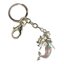 Load image into Gallery viewer, Mermaid Rainbow Keyring Gift |  Keychain Bag Chain | Mythical Creature