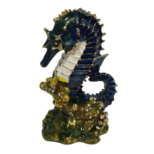 Seahorse Ocean Marine Animal - Jewellery Trinket Box Ornament