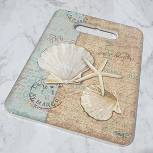 Seaside Ocean Shell Cheese Board Kitchen Table | Seaside Beach Décor Gift