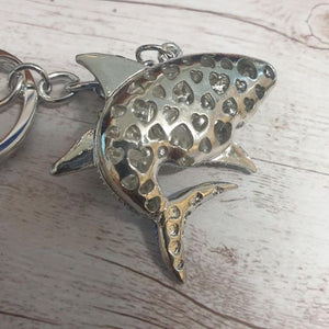 Shark Keychain Gift | Blue Sharky Shark Cartoon Keyring | Bag Chain Ocean Gift