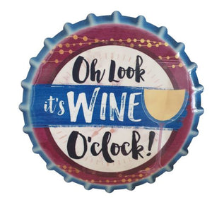 Wine - Oh Look It's Wine O'clock Funny Bar Coasters - Set of 4 Wine Gifts