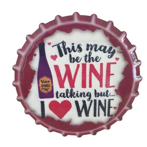 Wine - This May Be The Wine Talking But.. I Love Wine - Funny Bar Coasters Wine Gifts