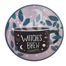 Load image into Gallery viewer, Witches Brew Coasters Gift Set Of 4 Ceramic Round Boxed Gift Set Witches Brew Gift