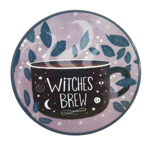 Witches Brew Coasters Gift Set Of 4 Ceramic Round Boxed Gift Set Witches Brew Gift
