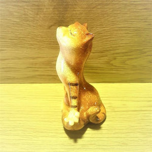 Cat Ornament Statue Gift | Meditation Cat Ceramic Statue Ornament | Cat Lovers Gift