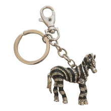 Load image into Gallery viewer, Zebra Keychain | Wild African Animal Keyring Gift